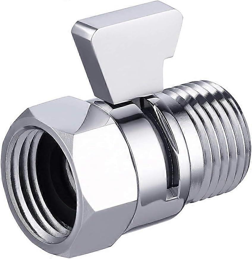 Válvula de cierre de ducha de latón con mango de metal cromado pulido, K1140B3-CH