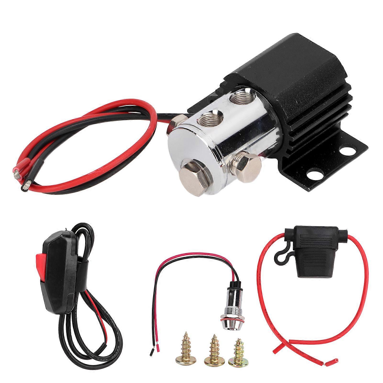 Universal Front Brake Line Lock Kit Electric Roll Control Solenoid Hill Holder Set 1224V DCBlack E2U012