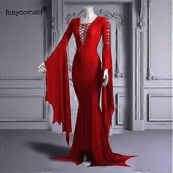morticia red dress Red Morticia Dress