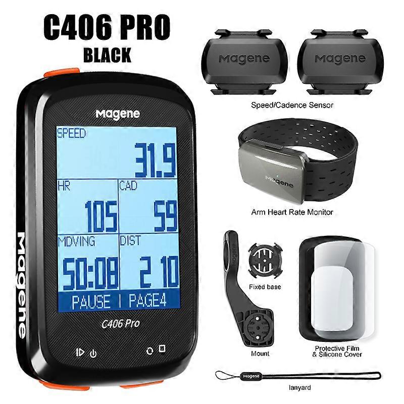 Magene C406 Pro Cykel GPS Navigation Computer Mtb Road Cycle Smart trådløs vandtæt speedometer Engelsk version sensor