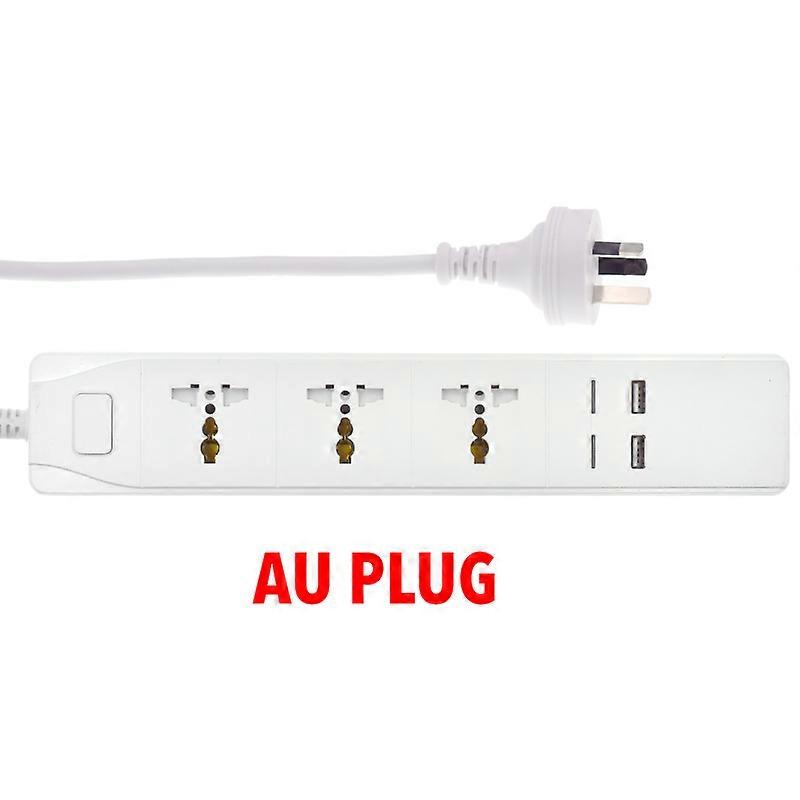 Smart Wifi Power Strip with Universal 3 Outlet 2 USB Charging Station, Works with Alexa Google Home Assistant UK/AU/EU/India Plugs