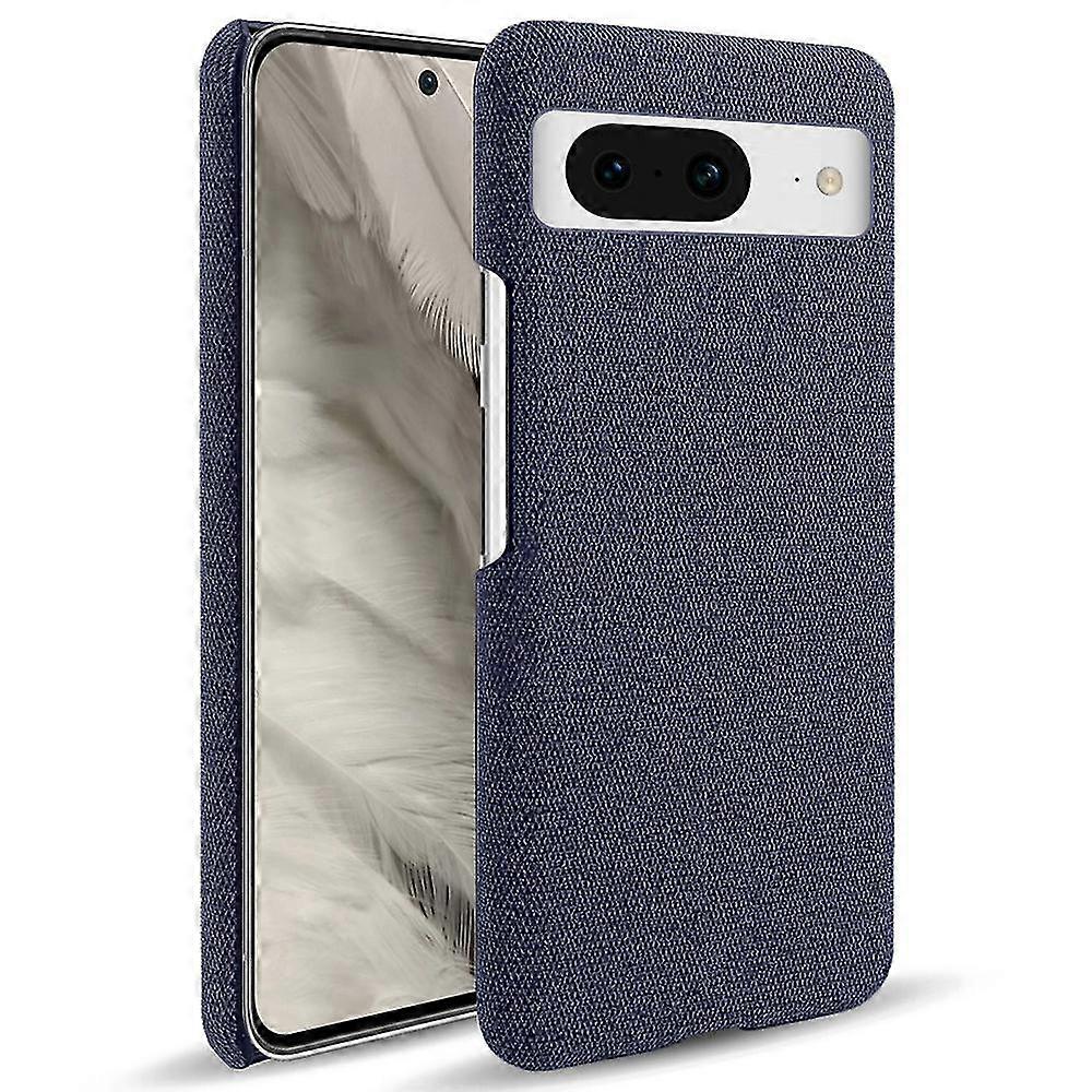For Google Pixel 8a Case Fabric Cloth+PC Solid Color Design Back Phone Cover