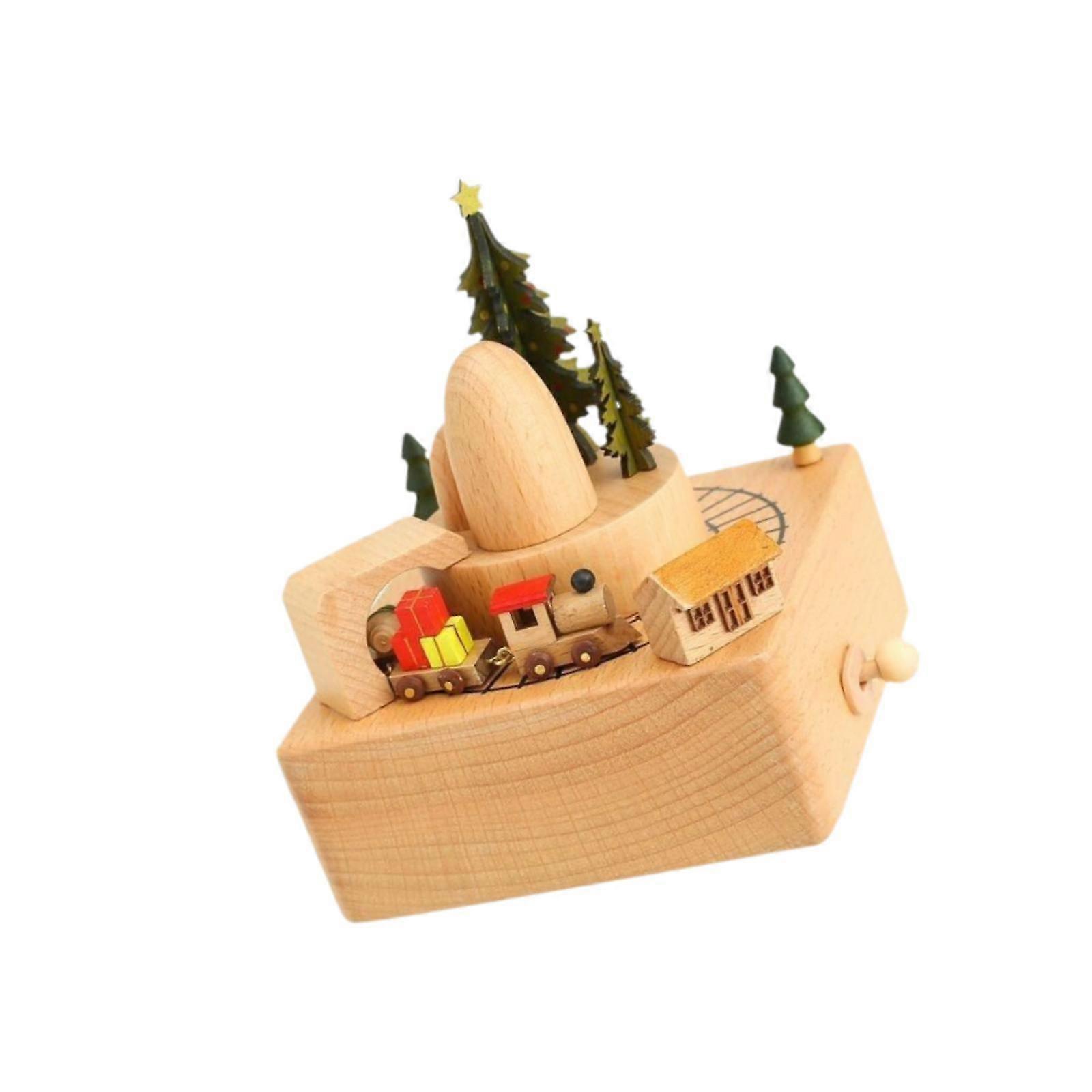 木製オルゴールプレゼントクリスマスメカニカルオルゴール友達の誕生日