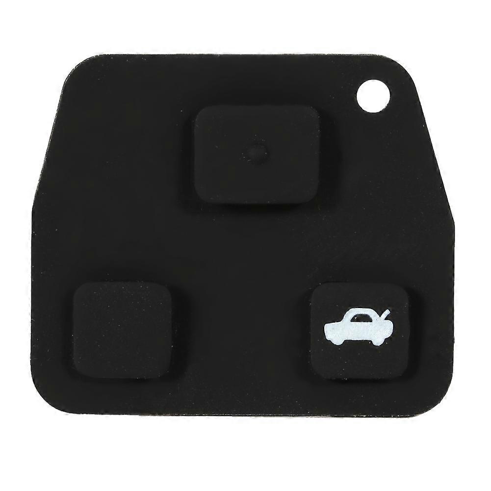 3 Button Remote Auto Car Key Fob Case Shell Rubber Pad For Toyota Avensis Corolla Lexus Rav4 YEMAA