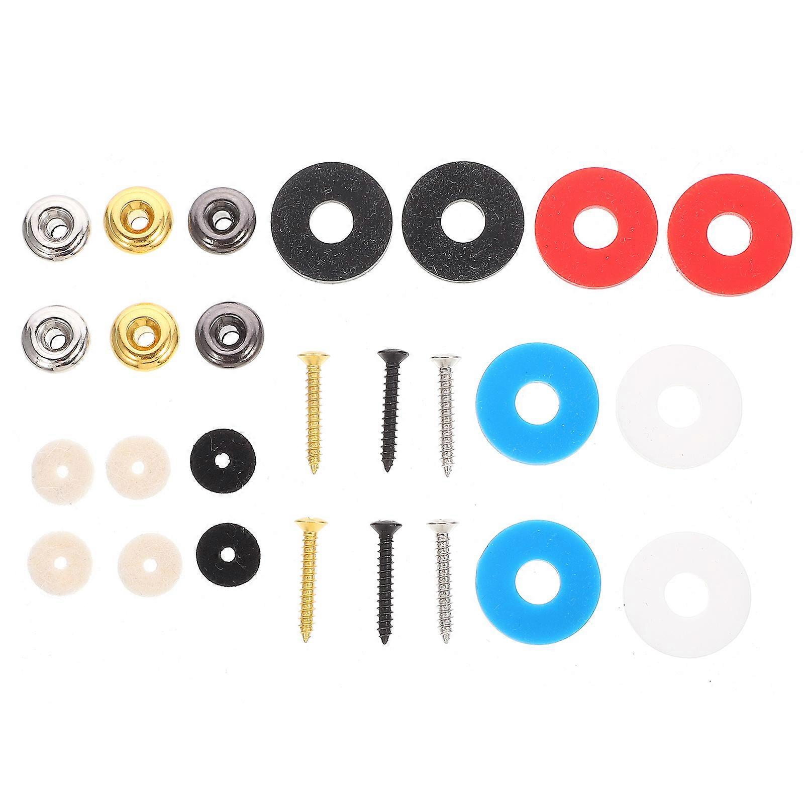 Practical Guitar Strap Button with Screw and Washer Guitar Belt Buckle