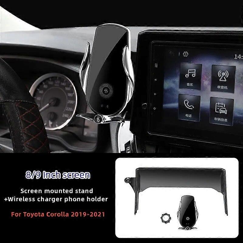 For Toyota Corolla 2019-2022 Car Phone Holder 8/9 Navigation Screen Fixed Phone Mount for Car Compatible with All Smartphone