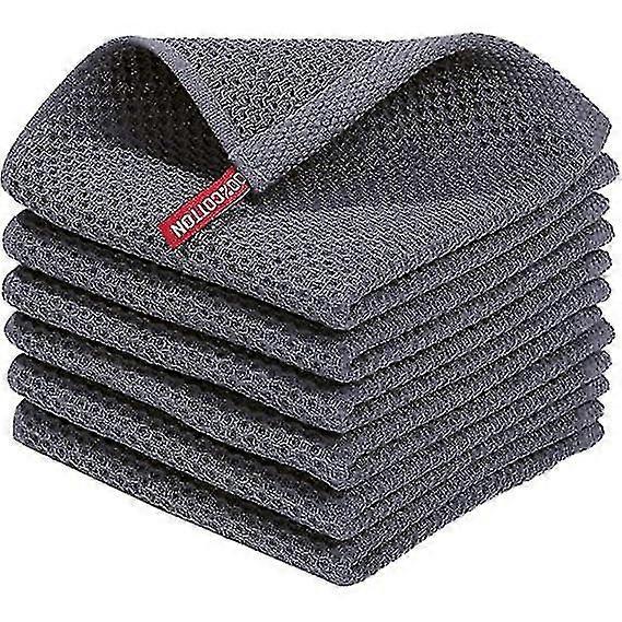 Kitchen Dish Cloths, 6-pack Quick Drying Dish Towels