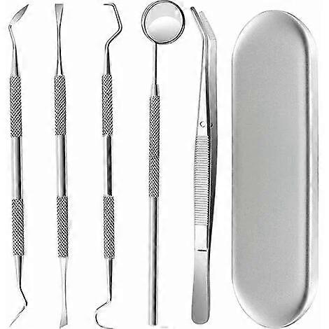 Mondverzorgingstools - Zilveren Set van 5
