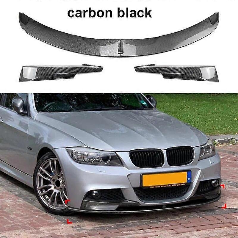 3PC για τη BMW 3 σειρά E90 E91 LCI Μ Sport 2009 -2012 αυτοκίνητο κάτω μπροστινό προφυλακτήρα χείλος αεροτομή διαχύτη splitters προστατευτικό προστατευτικό φρουρών κάλυψης