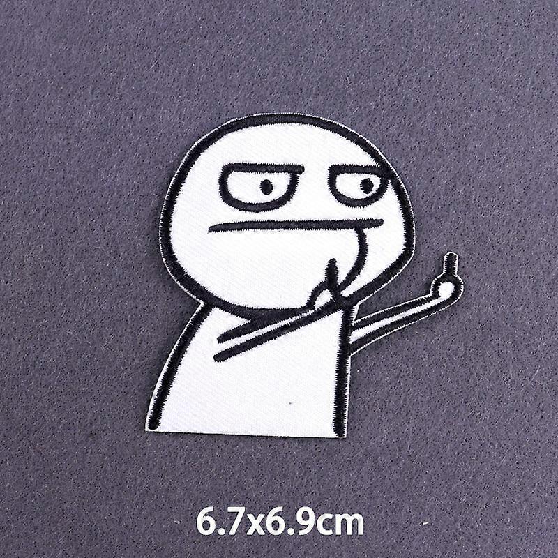 Punk Magic Ball Patch Ferro su toppe ricamate per abbigliamento Patch termoadesive su vestiti Hippie Rock Biker Patch Cucito