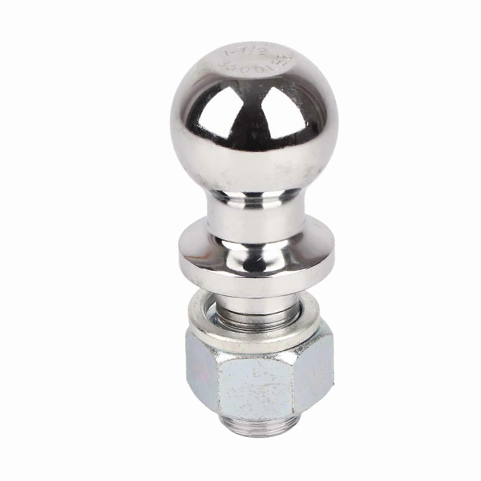 Trailer Hitch Ball Smooth Glossy Surface Compact Structure Rust Proof Strong Strength with Precise Thread 1?7/8in
