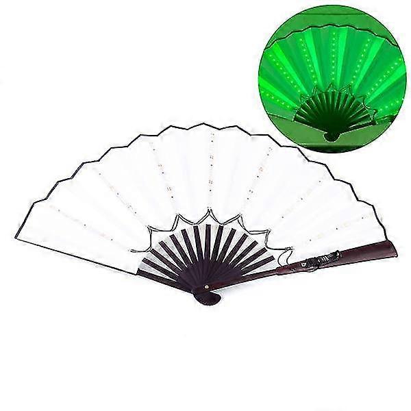 توهج قابلة للطي LED مروحة الرقص ضوء هالوين عيد الميلاد