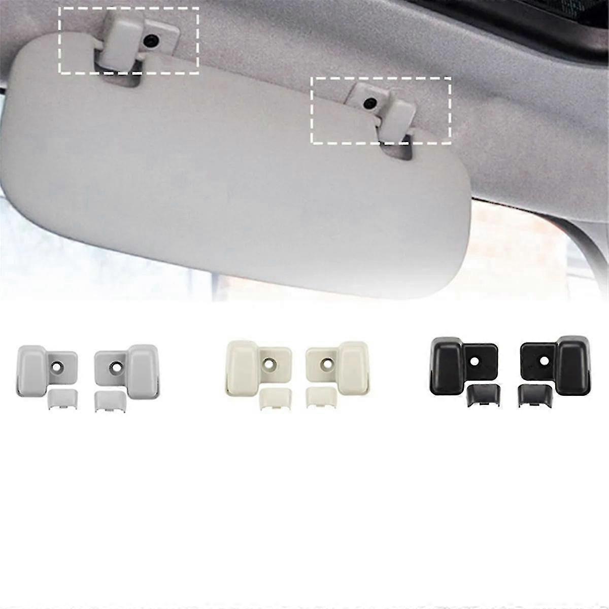 Auto Side Sun Visor Fixing Buckle compatible with Mini R55 R56 R60 Buckle 51169812837 Grey Front