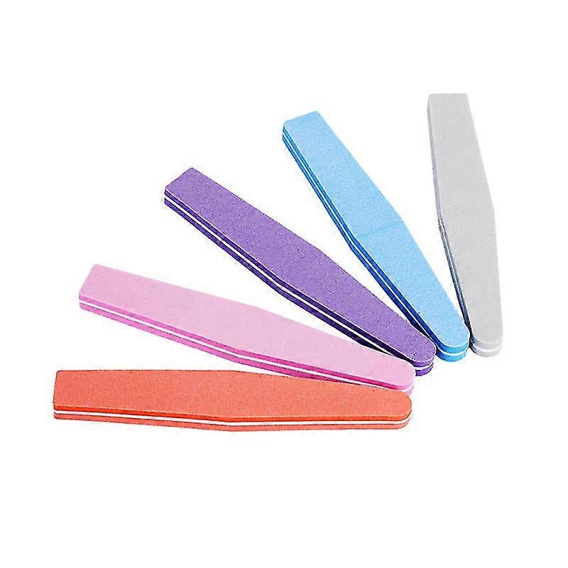5pcs Nail Shiner Sponge Nail Files Nail Buffers Sanding Blocks(Random)