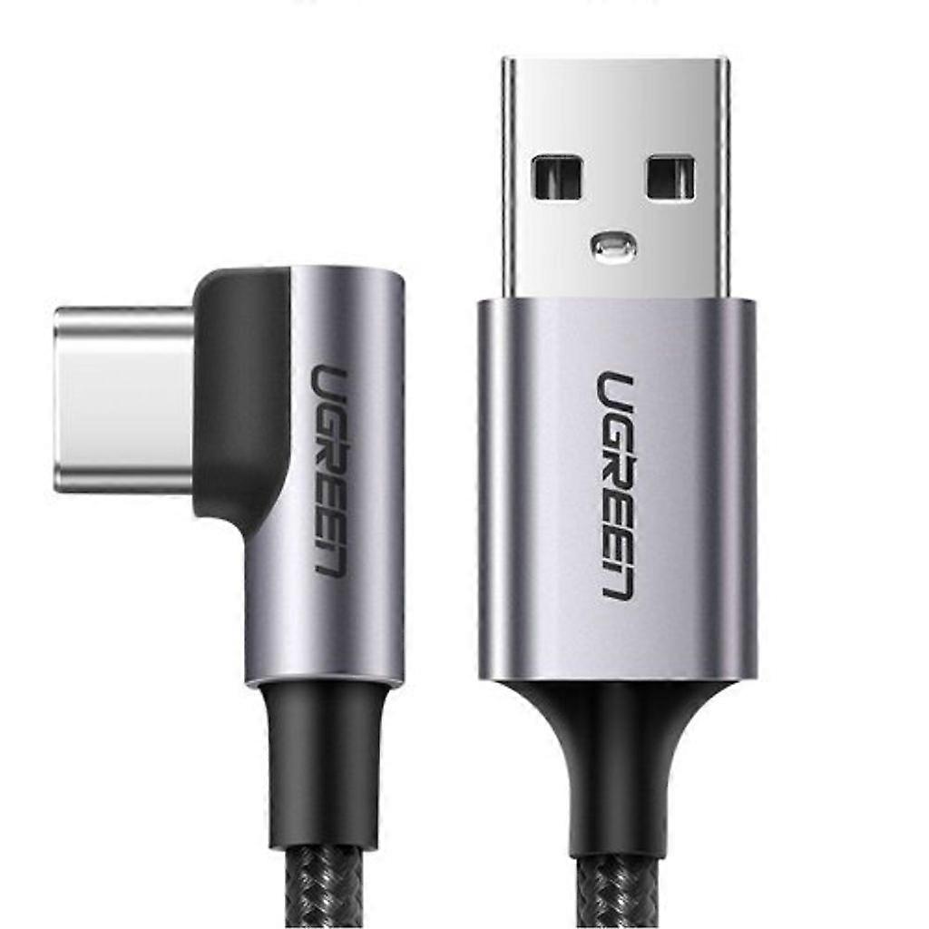 Cable acodado UGREEN USB-A USB-C, 2 m - Gris Espacial