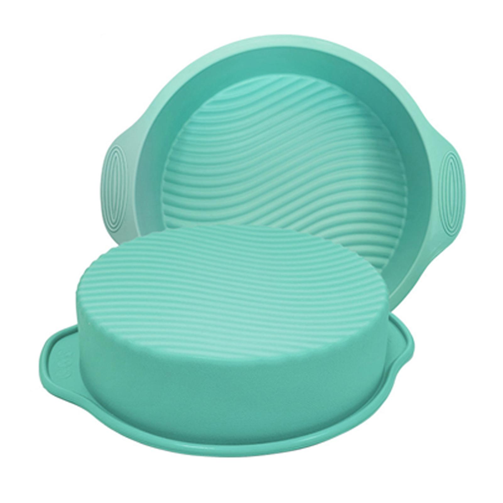 Mould 9 Inch Single Cake Mold Round Silicone Model Baking Pan Corrugated Bottom