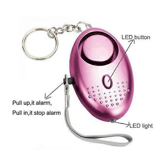 Purple Police Approved Keyring Personal Panic Rape Attack Safety Security Alarm 130db