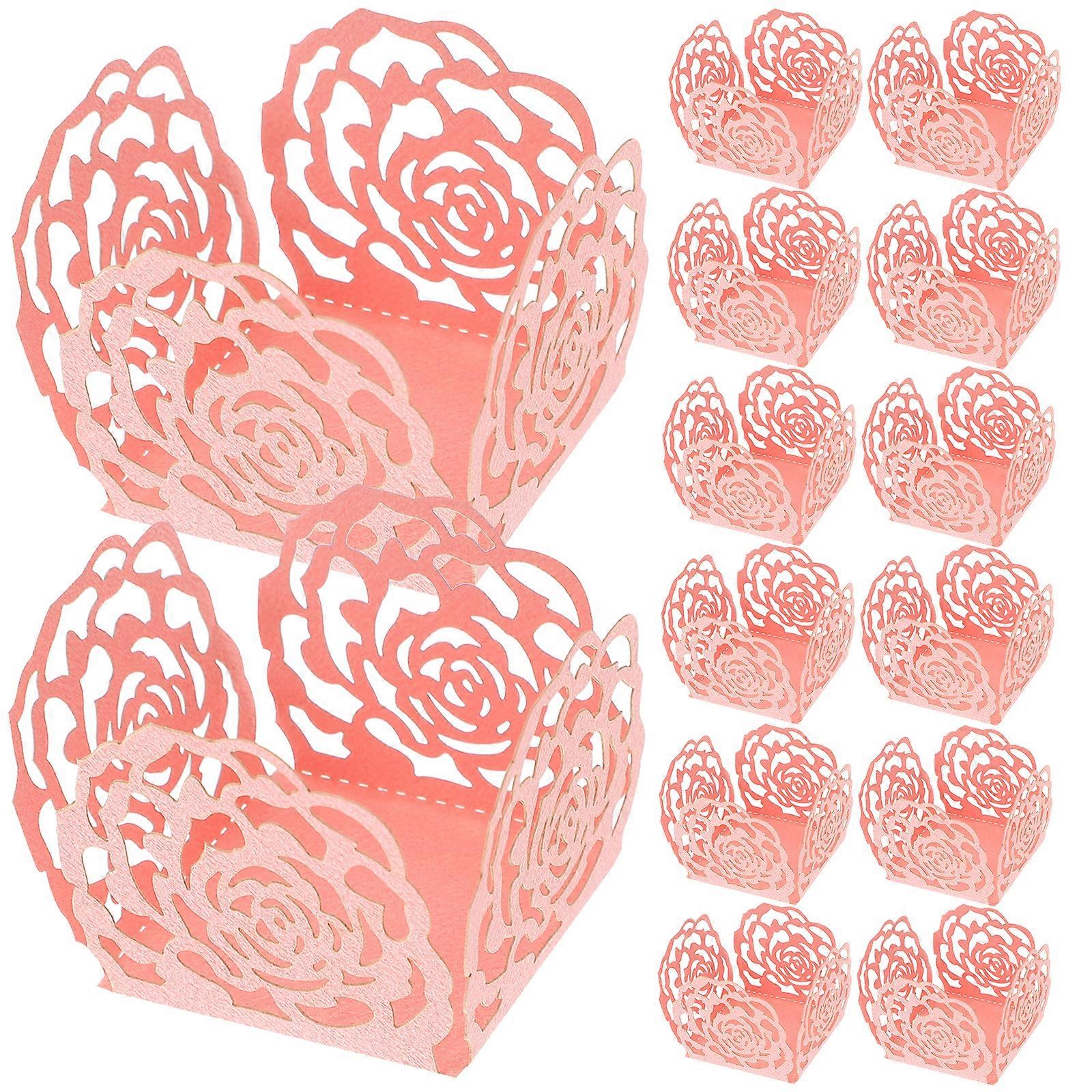 50pcs Chocolate Packaging Wrappers Party Candy Wrapping Papers Hollow Wrappers