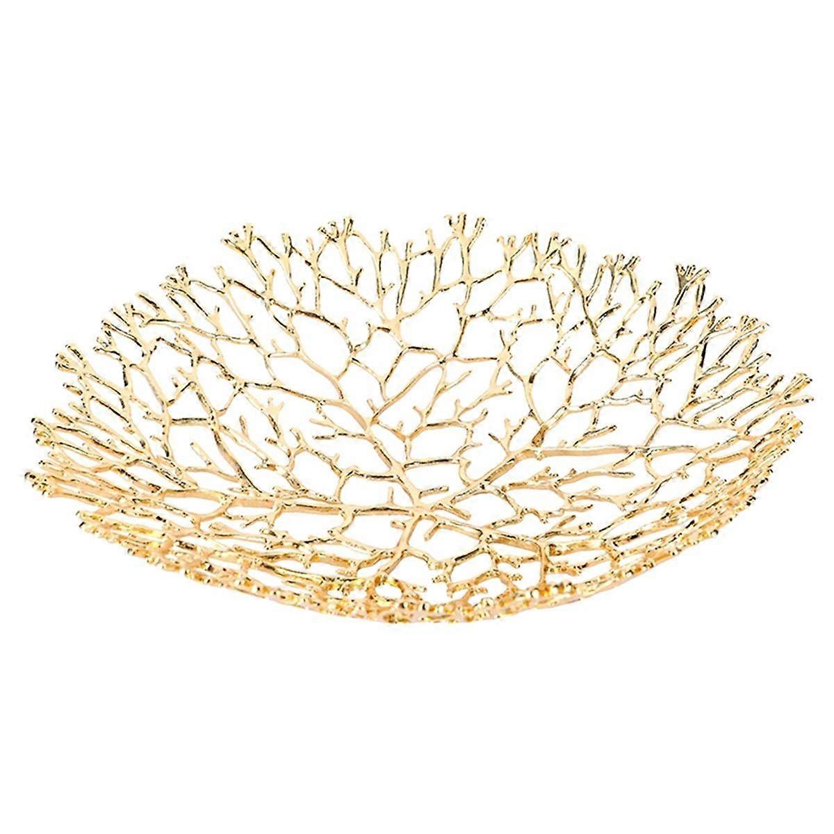 Metal Fruit Bowl Ornaments Home Coffee Table Dining Table Fruit Basket Model Room Hotel Decorative