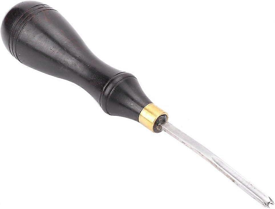 Craft Edge Beveler Leathercraft Beveled Edge Wooden Handle Craft Tool Cutting Beveling Leather Skiver Tool for DIY Leather(1.3mm),2024 Ping