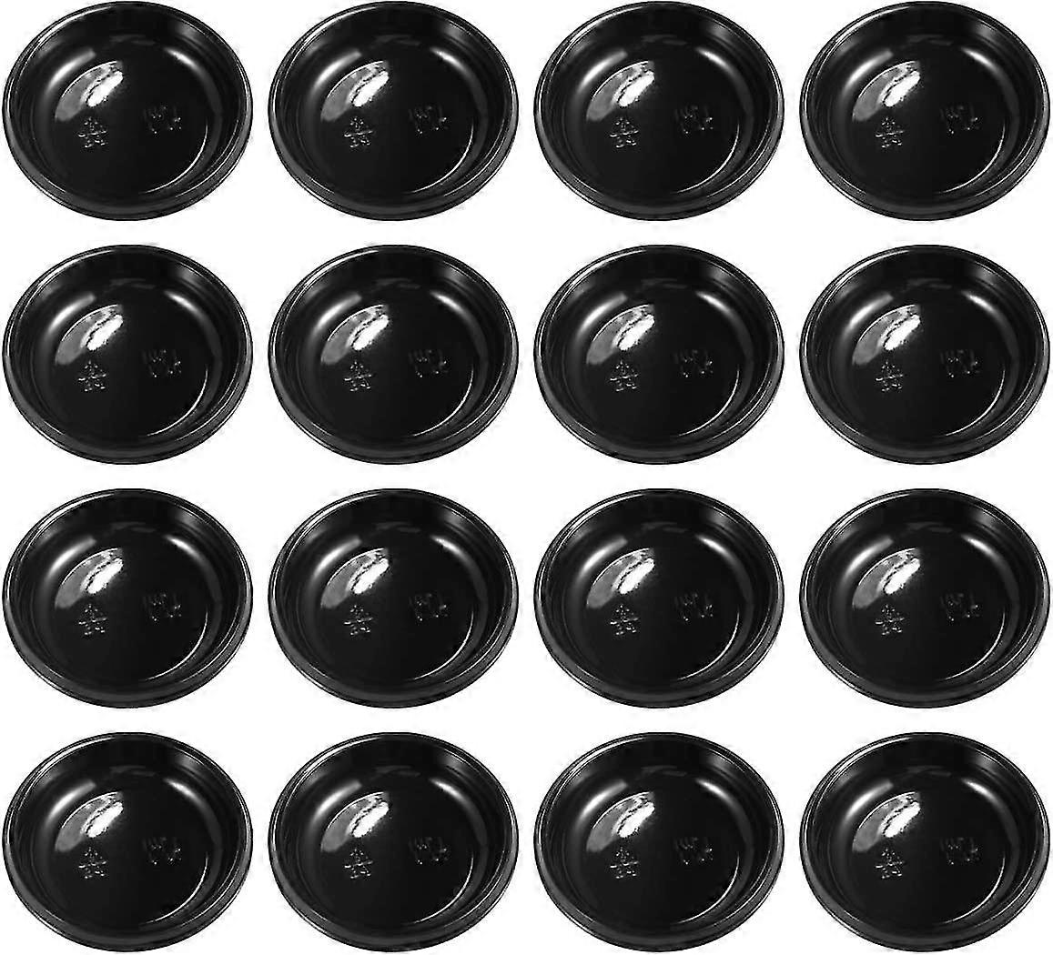 100 قطعة صلصة يمكن التخلص منها طبق غمس أطباق صلصة طبق حساء دائري أطباق صلصة الصويا طبق توابل للشواء ، سلطة ، صلصة طماطم