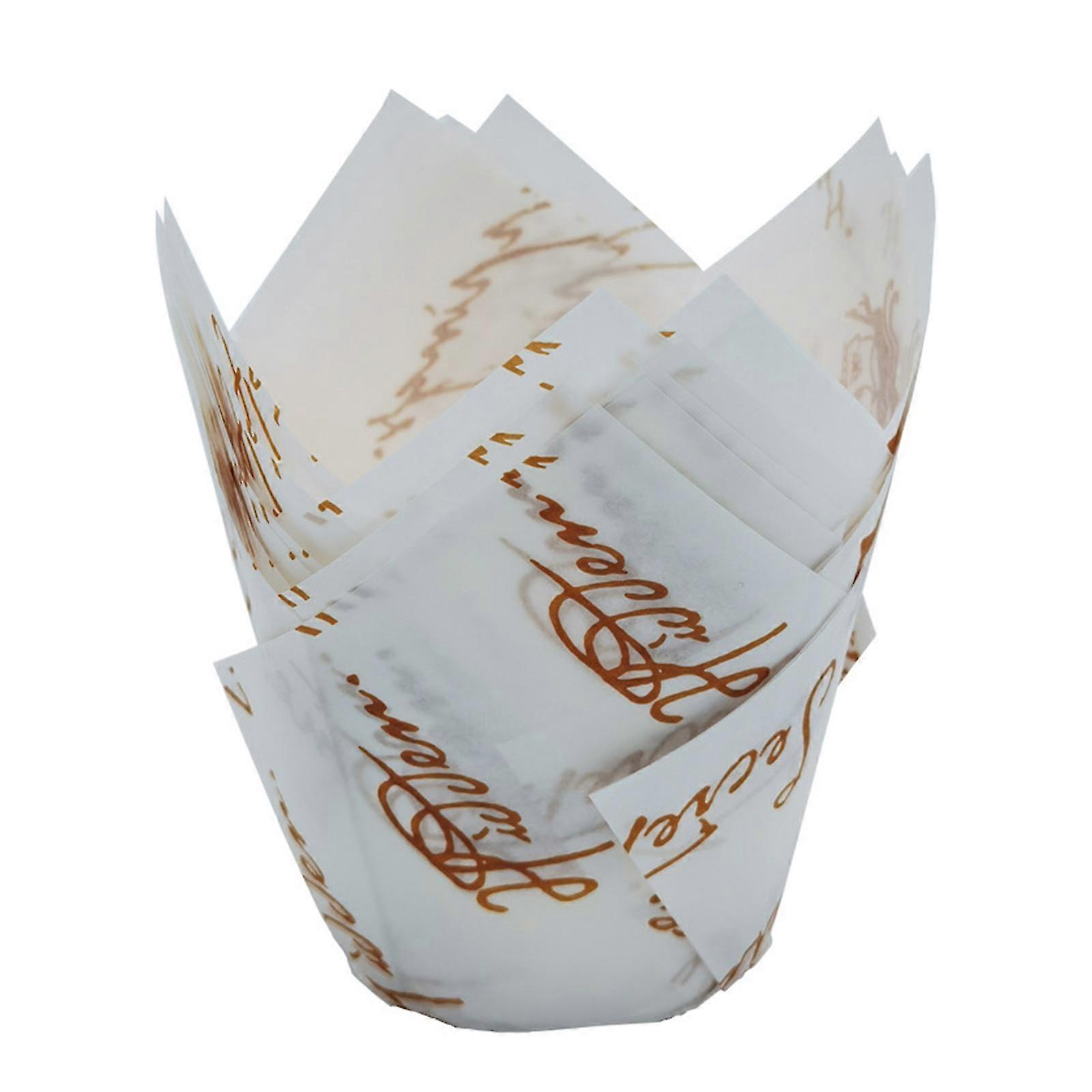 50pcs المطبخ المنزلي توليب الخبز كأس الحزب اللوازم كب كيك بطانات كعكة الكعك