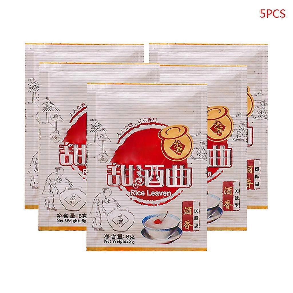 5 Packs Chinese Rice Wine Fermentation Starter Leaven Powder Flavor Making Material Brewing