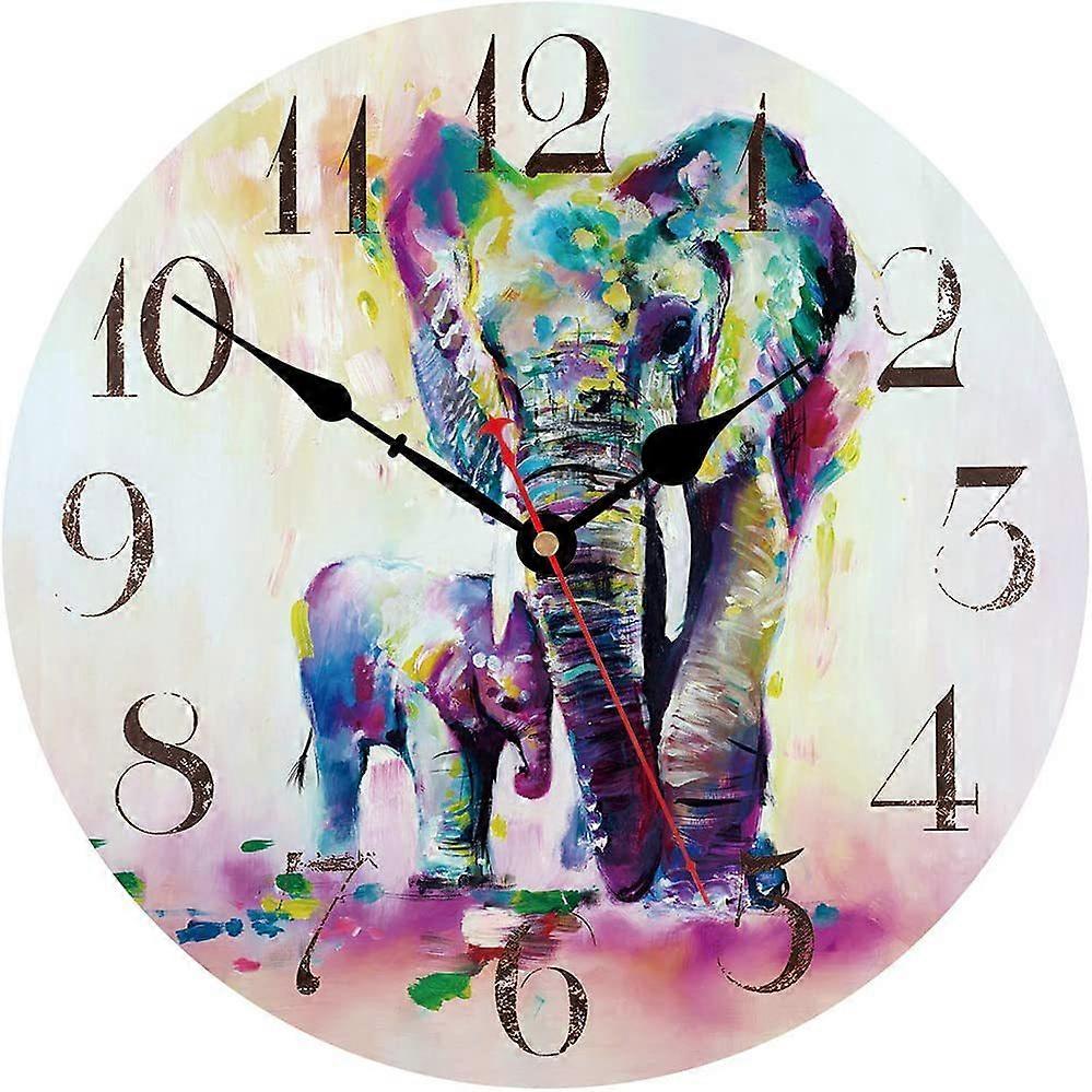 wooden silent vintage wall clock wall clock 30CM