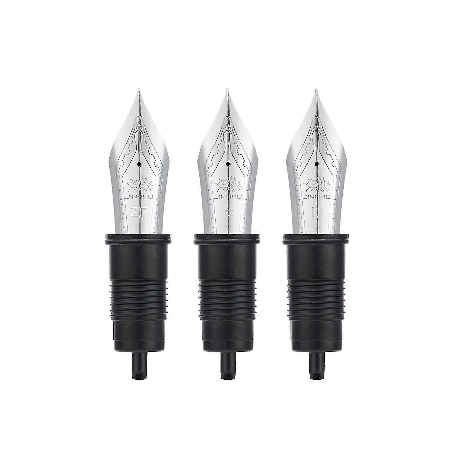 3pcs Jinhao X159 Fountain Pen Nib #8 Replaced Nib Golden / Silver Ef/f/m Size