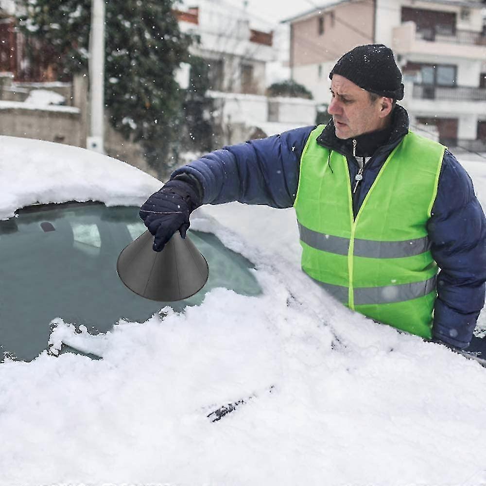 Car Window Scraper, Windshield Scraper Car Scraper Magic Cone Shape Windshield Gift