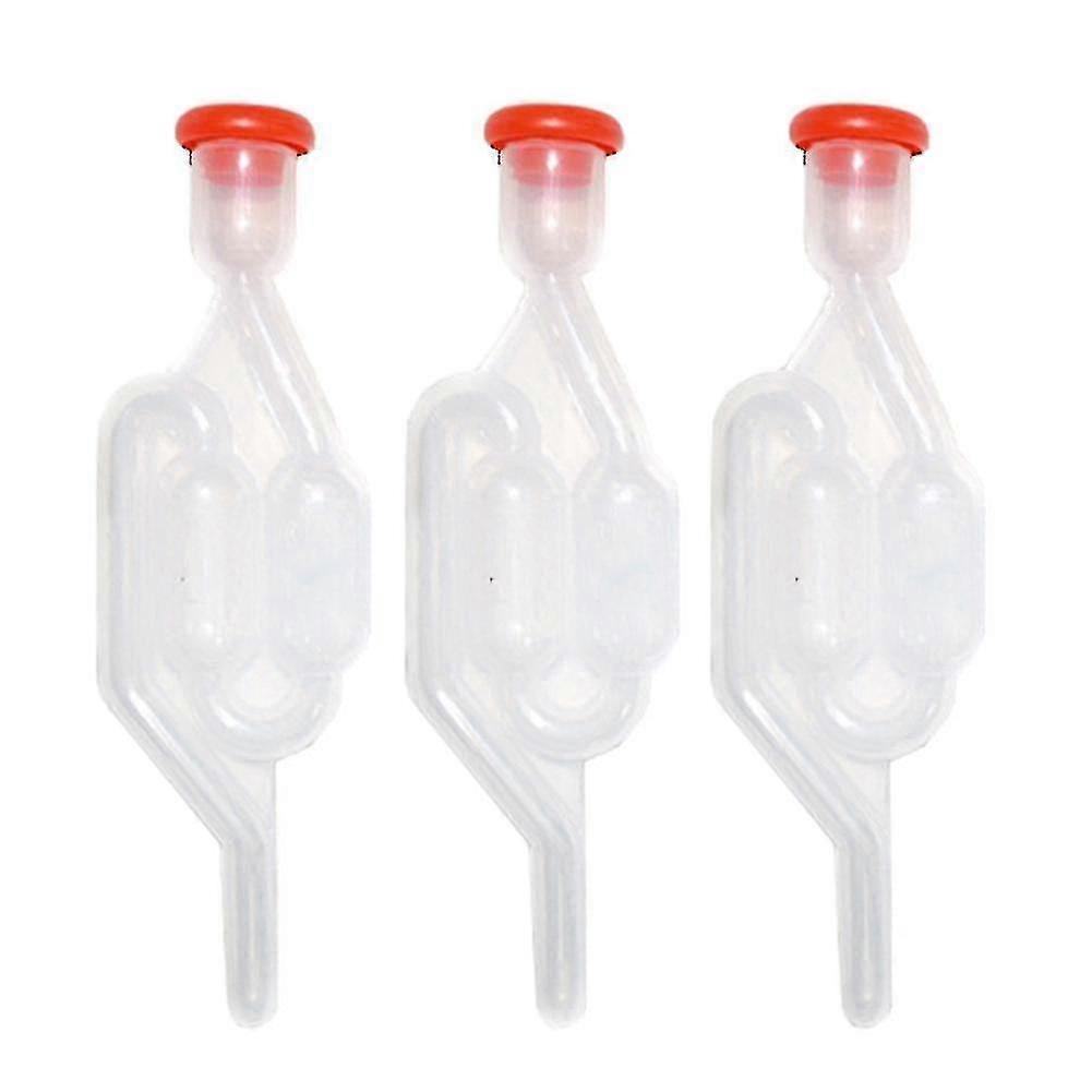 Homebrew Wine Fermentation Airlock Seal Check Valve (3pcs- Transparent)