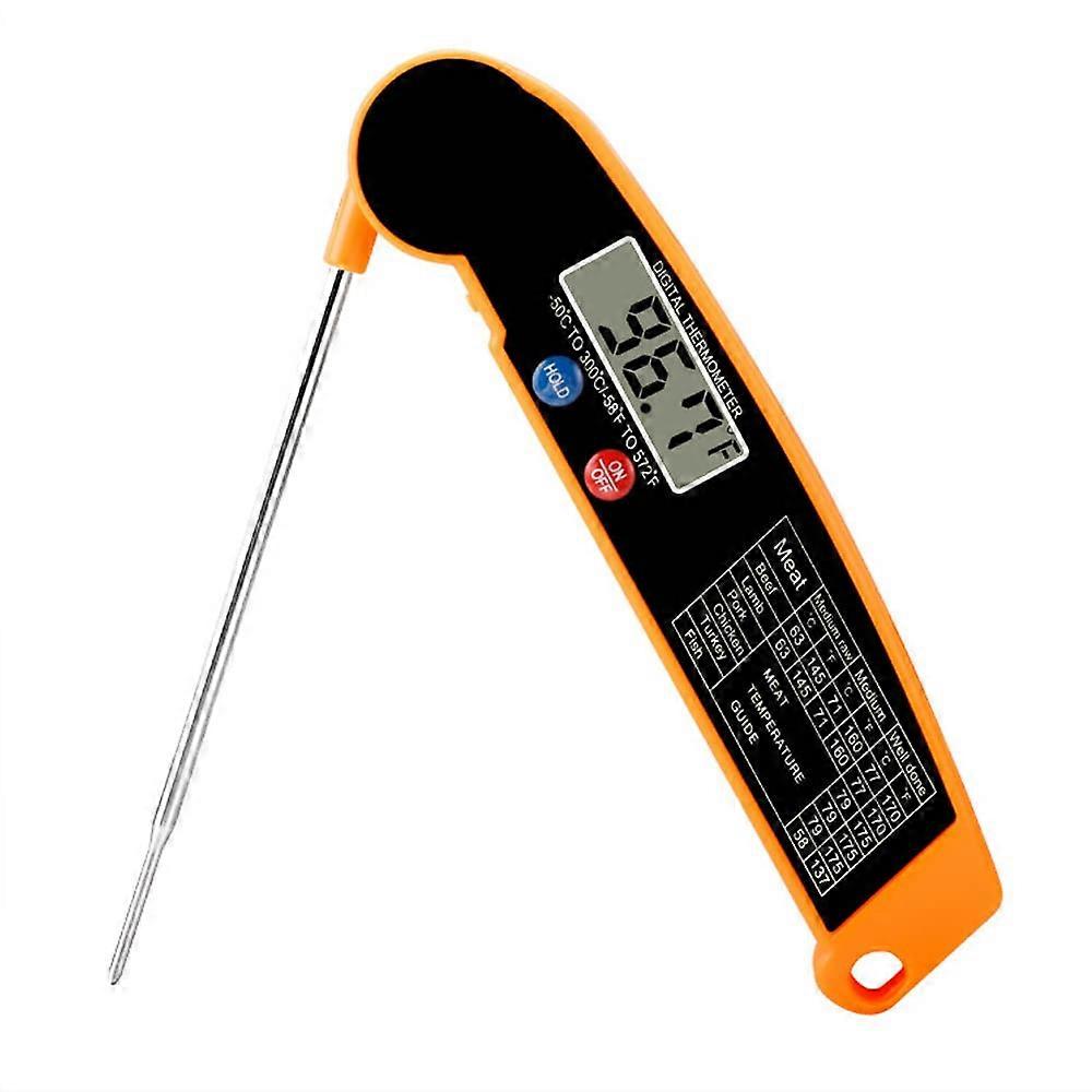 Digital Meat Thermometer, Foldable Probe, Auto On/Off