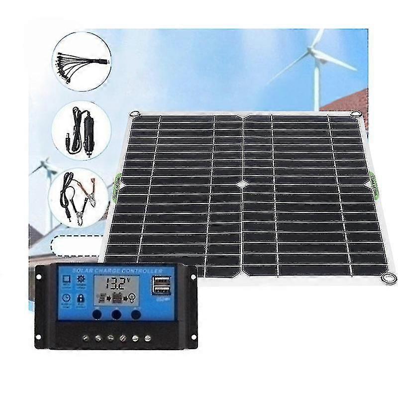 EVAGO Polysilicon Solar Panel Kit 5v/12v Dual Output Usb Waterproof And Snowproof