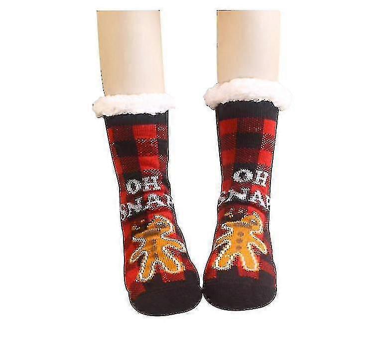 Group4 2 Pcs Socks Winter Slipper Socks Warm Socks X1064