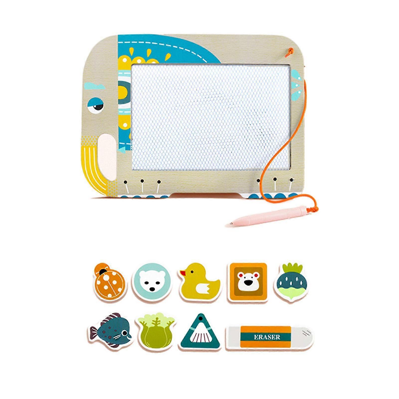 Wood Magnetic Art Brain Training Graffiti Draw Board Multifunction Set