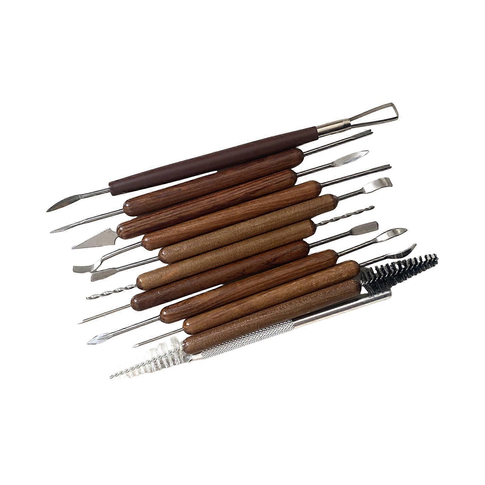 11 Pieces Polymer Clay Tools Set Clay Carving Tools Double Headed Clay Sculpting Tools for Drafting DIY Crafts Shaping Adults