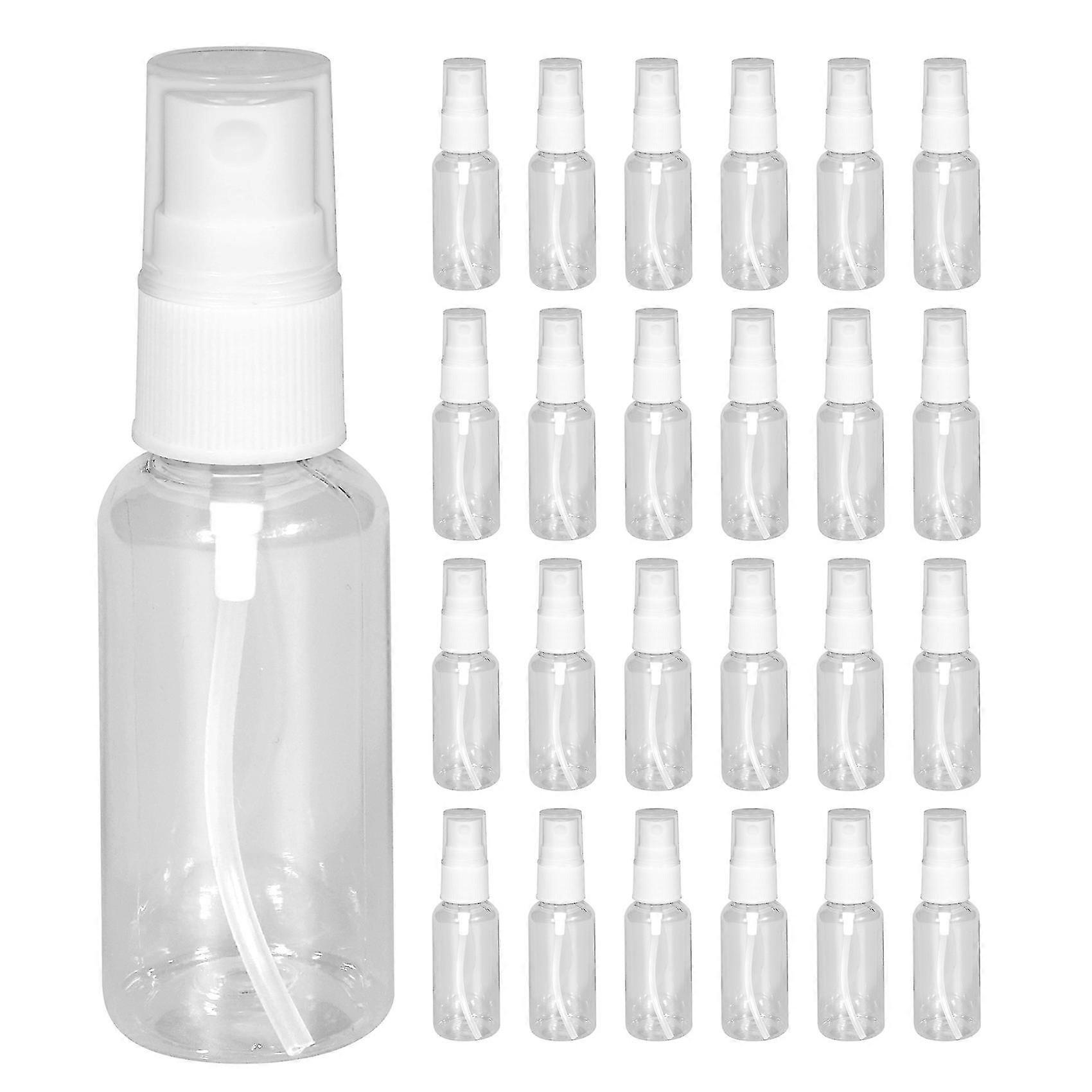 25pcs Transparent Empty Spray Bottles 30ml Plastic Mini Refillable Container