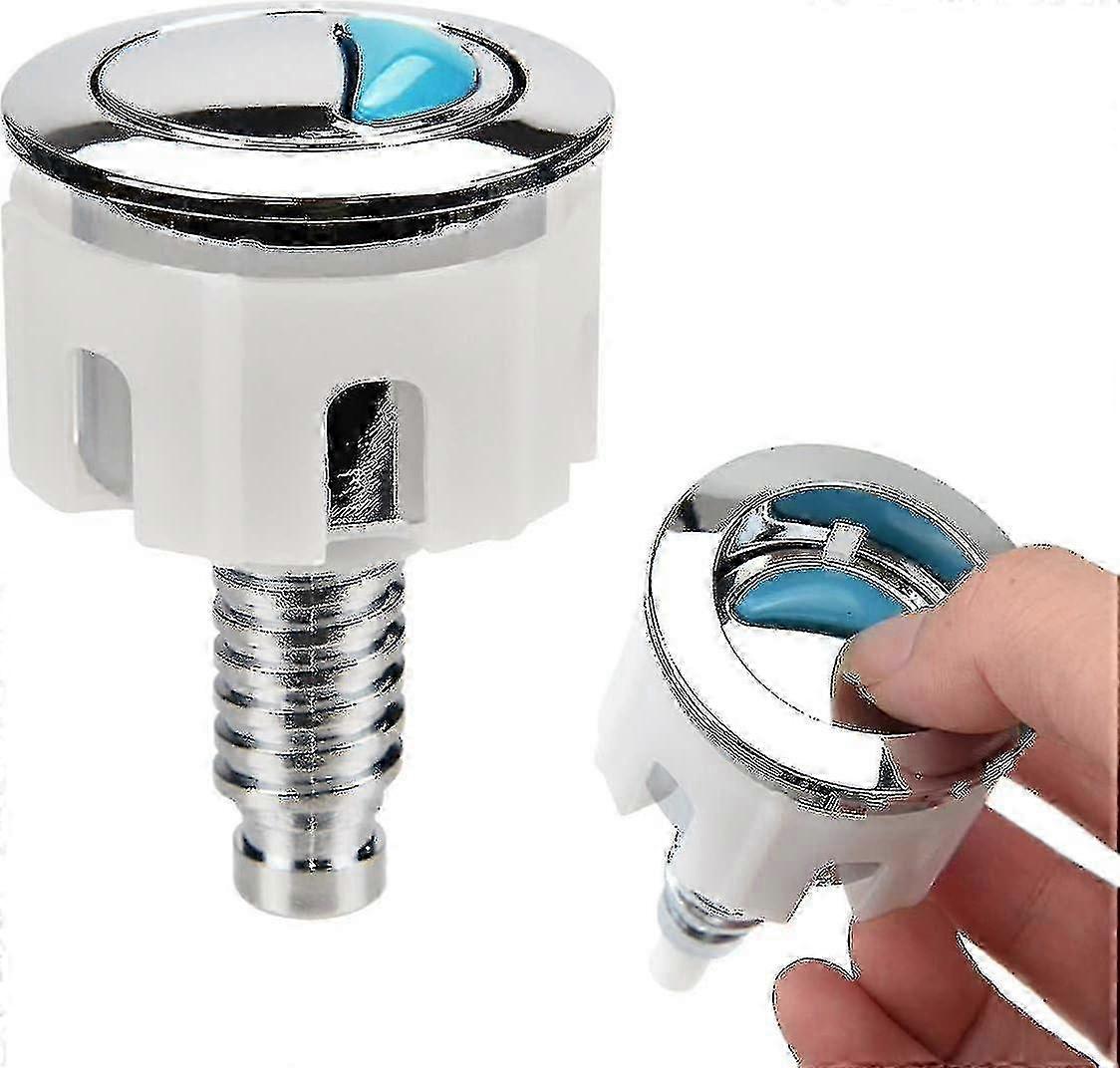 1PCS WC Knöpfe Ersatz, Druckknopf WC Spülung WC Spülsystem Ersatz Kompatibel mit Ideal Spülkasten Dual