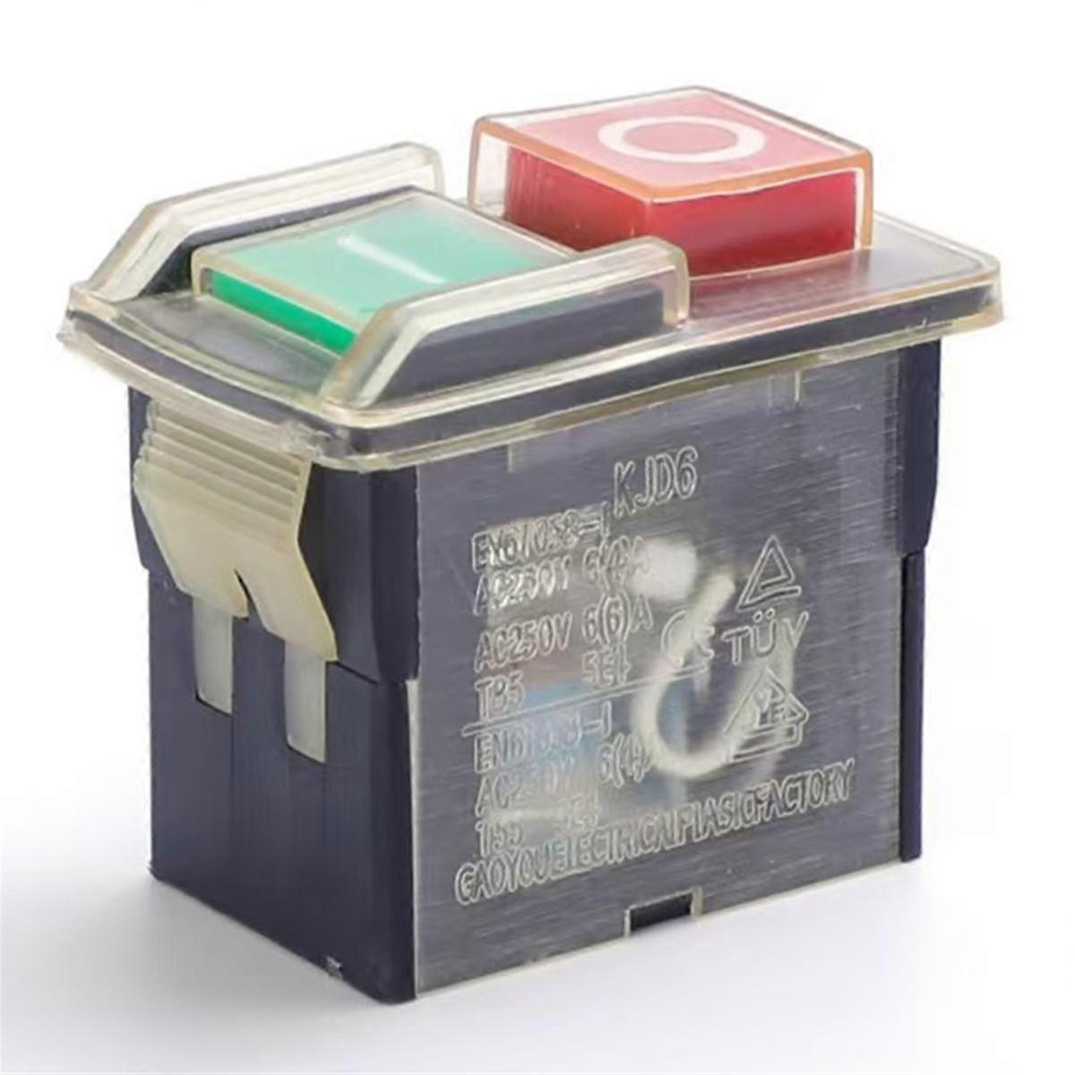 KJD61電磁スイッチ防水、停電防止ツールスイッチ、スタートボタン250V