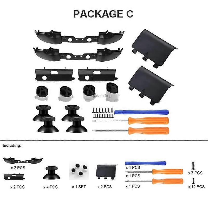 DATA FROG Replacement 3D Analog Stick LB RB Bumper Trigger Button Shoulder For Xbox One Slim Controller Repair Accessories