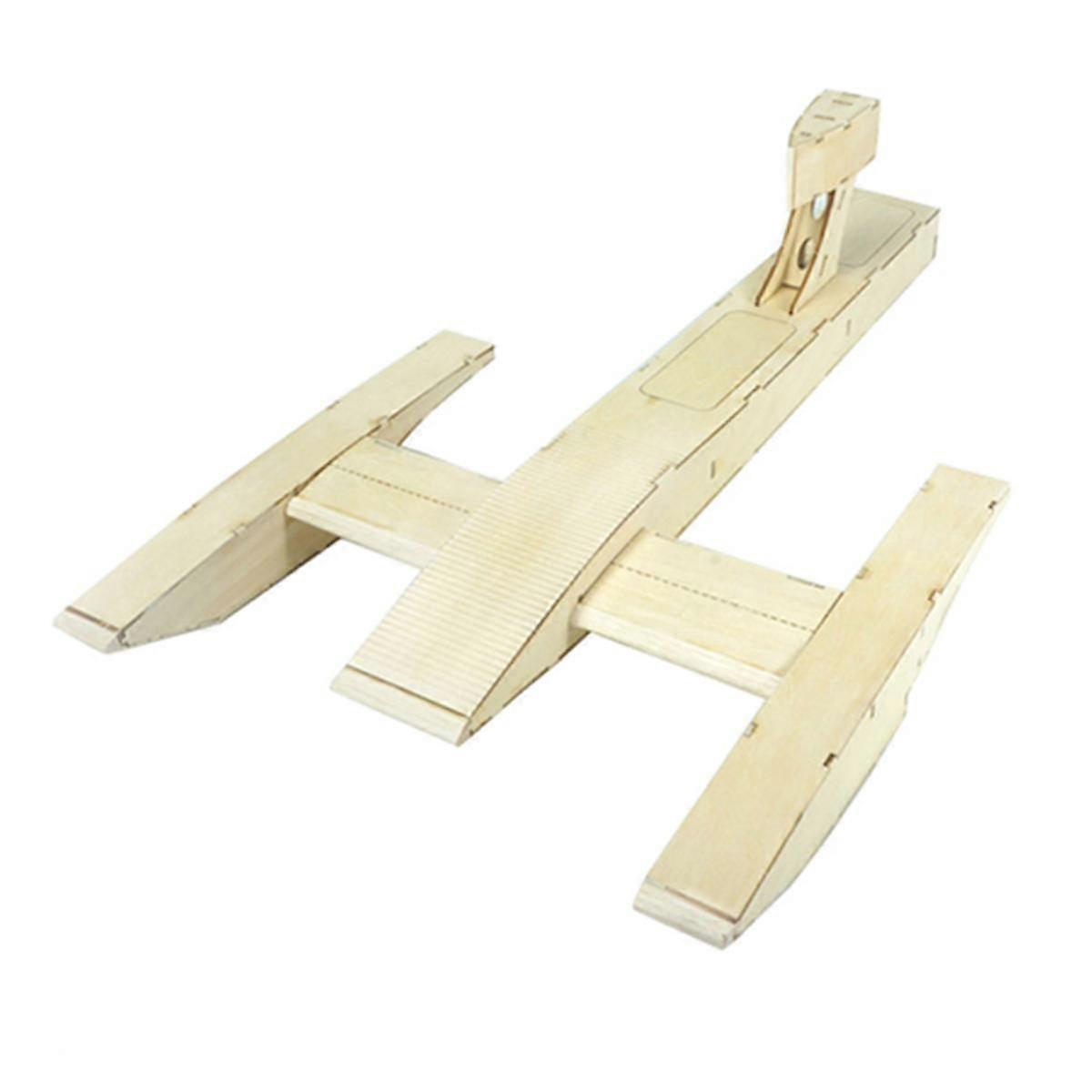 Holz Elektrisches RC-Schnellboot Luftboot Geschwindigkeitsrennboot Funkgesteuerte DIY-Bausätze, Einzelmodell