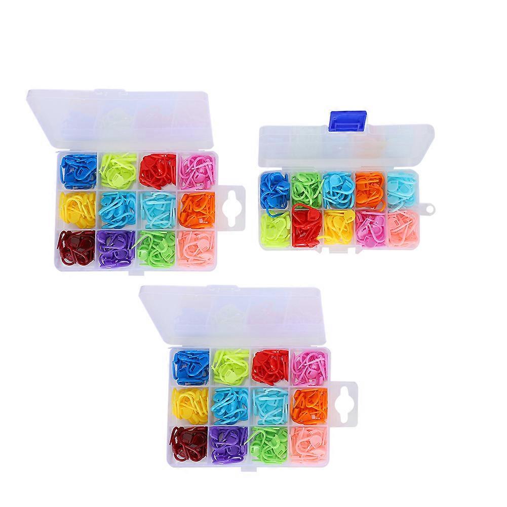 510Pcs Knitting Locking Stitch Markers Crochet Colored Counter AntiSolution Plastic Small Pin