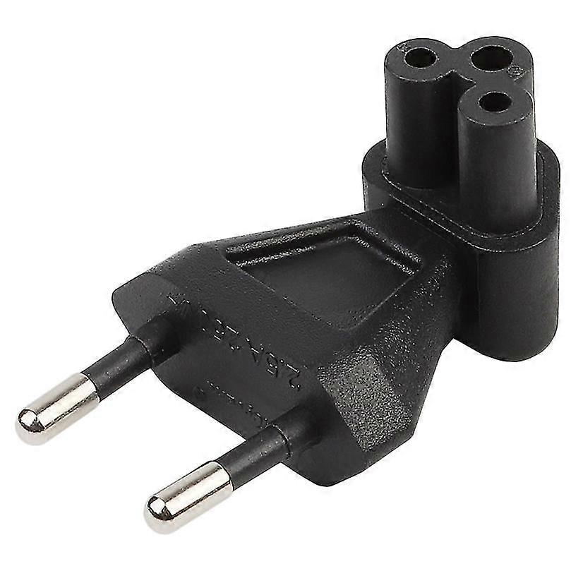 2-pinners EU hann til IEC 320 C5 hunn AC-adapter 2.5A sikring, EU industriell strømomformer
