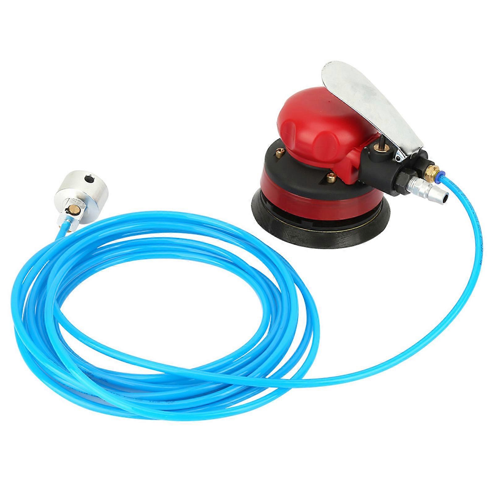 5" Pneumatic Polisher Air Water Sander 1/4" Inlet Grinding Machine Kit