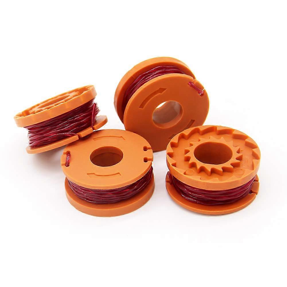 4 Pieces WA0004.1 Lawn Trimmer Thread for all 20V WORX Lawn Trimmers - Durable Replacement Thread Spools for Worx WG180 WG163