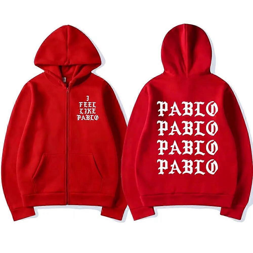 كاني ويست بابلو الرمز البريدي البلوفرات هوديي الرجال أشعر وكأنني بول طباعة بلوزات الهيب هوب النادي الاجتماعي الراب سستة هوديس للجنسين