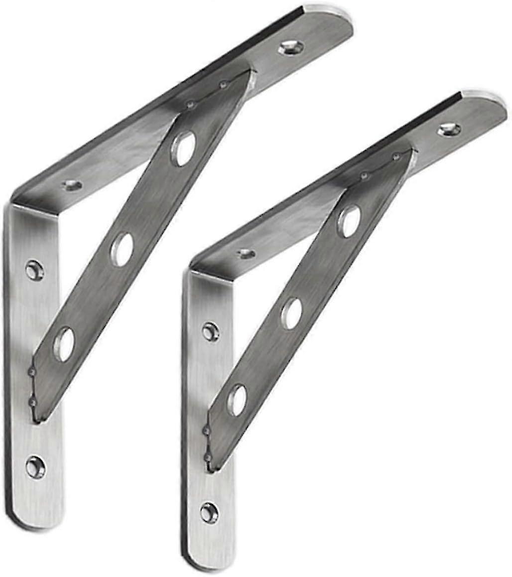 BURI Staffe A L Per Mensole 20x15 Cm - Kit Da 10 Pezzi, Bianche, In Metallo Robusto - 6