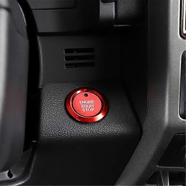 2pcs For Ford F150 F-150 2015-2019 Fusion Explorer Expedition Edge Car Engine Start Stop Button Center Console Switch Cover Trim