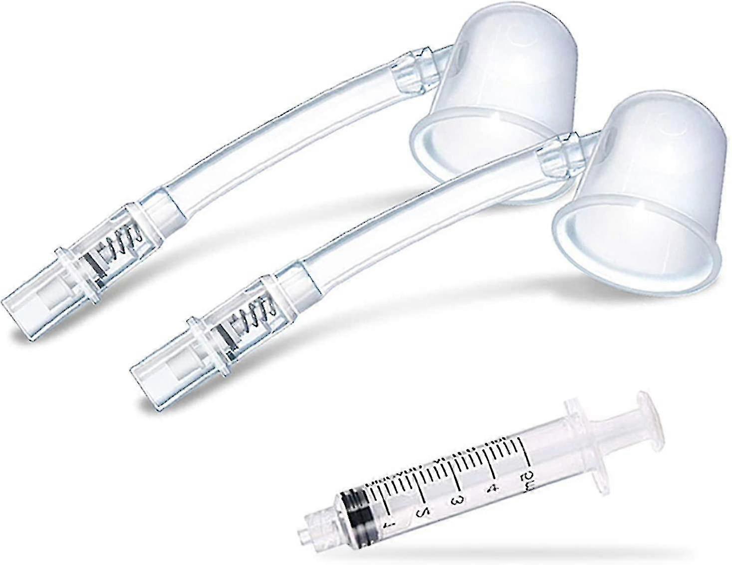 Nipple Aspirator-nipple Corrector - Nipple Extractors Suction Cups For Flat And Inverted Nipples With Carrying Cases (clear)