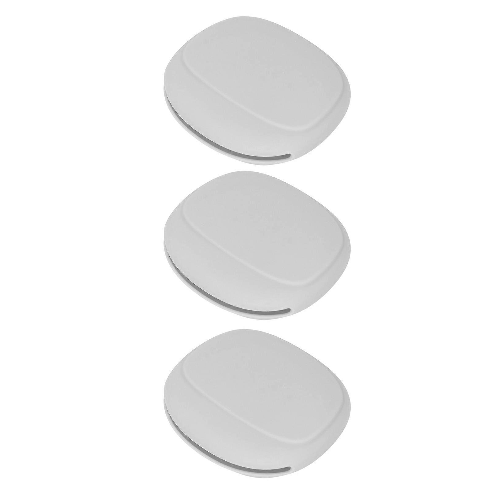 3-Pack Compact Silicone Earbud Case for Home Travel Storage